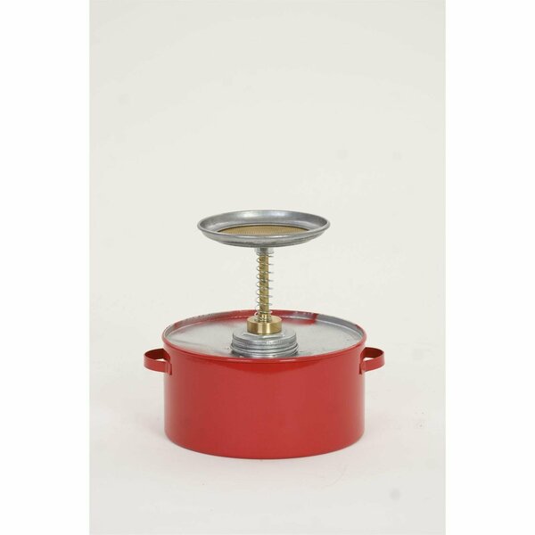 Eagle SAFETY PLUNGER CANS, Metal - Red, CAPACITY: 2 Qt. P702